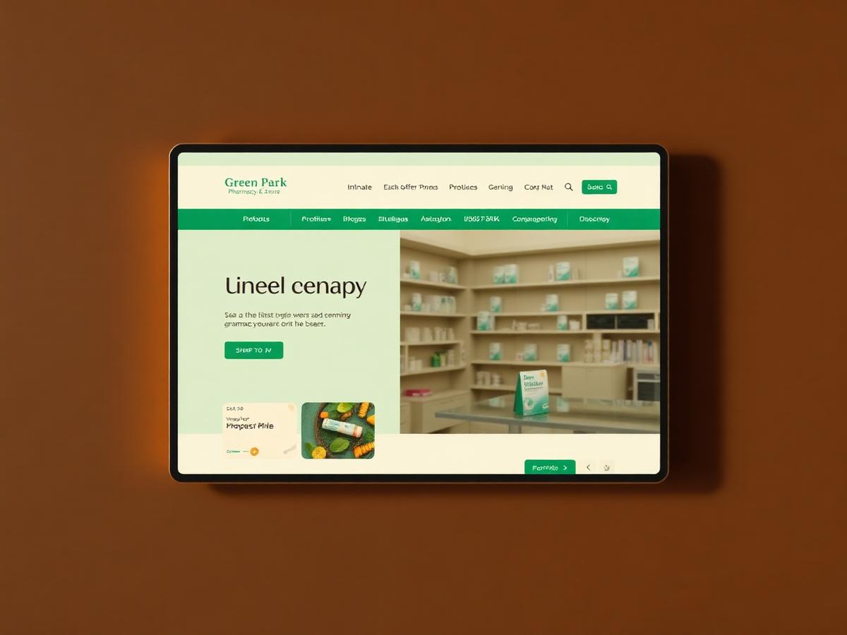 Green Park Pharmacy website preview