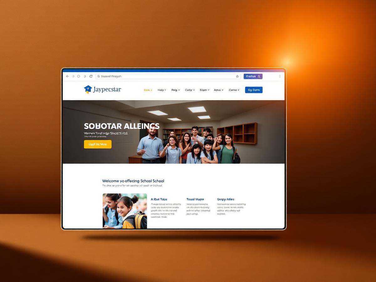 Jaypecstar High School website preview